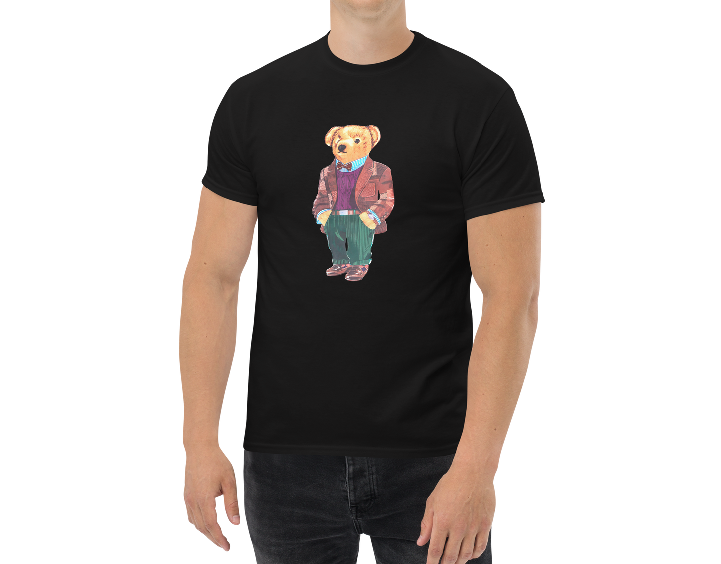 Men's American Polo Bear Cotton Short Sleeves T-Shirt