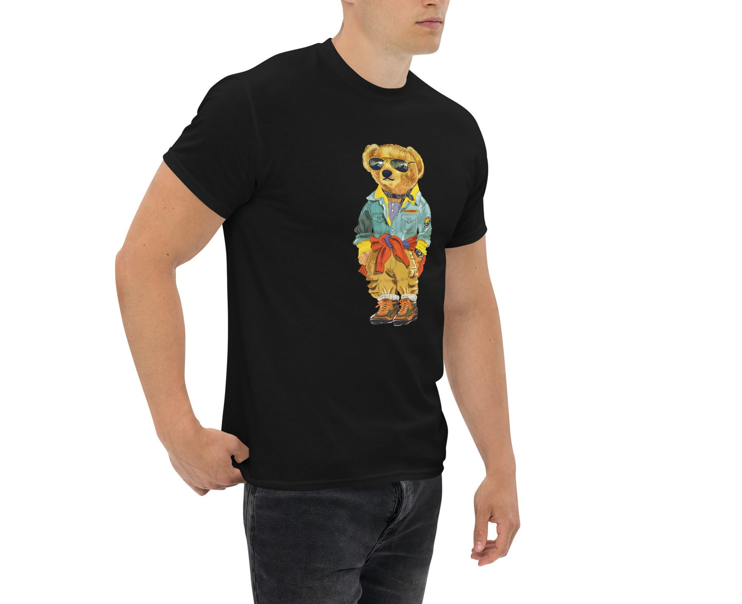 Men's American Polo Bear Cotton Short Sleeves T-Shirt
